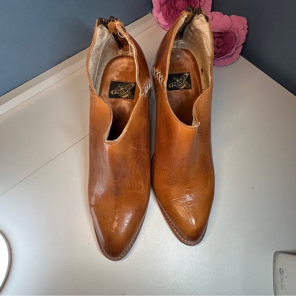 Freebird By Steven "Steel" Tan Leather Heeled Bootie Womens 11 - Picture 10 of 10